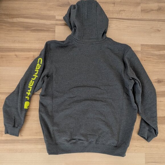 NWT Carhartt Midweight Loose Fit Hoodie XL Charcoal Gray Pullover Sweatshirt - Picture 6 of 7